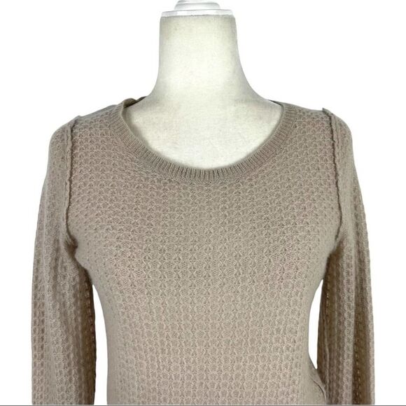 360 Cashmere Cashmere Pullover Sweater Ribbed Cuffs Inside out Stitching Small - Picture 3 of 14